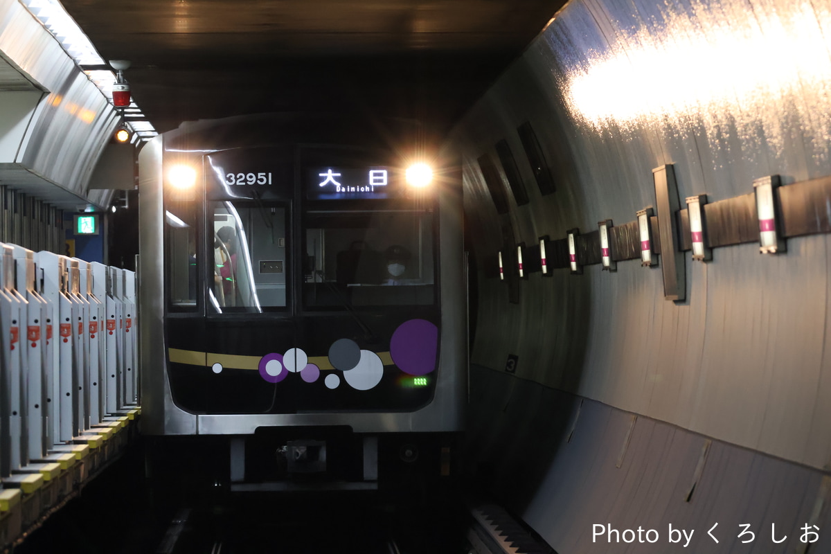 大阪市高速電気軌道 大日検車場 30000A系 32651F