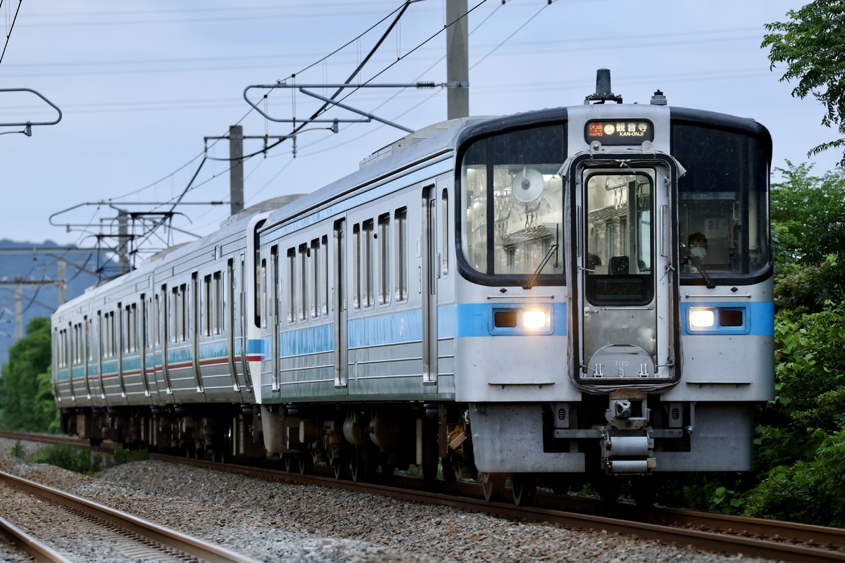 JR四国 高松運転所 7000系 7110