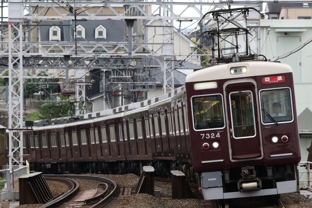 阪急電鉄 正雀車庫 7300系 7324F