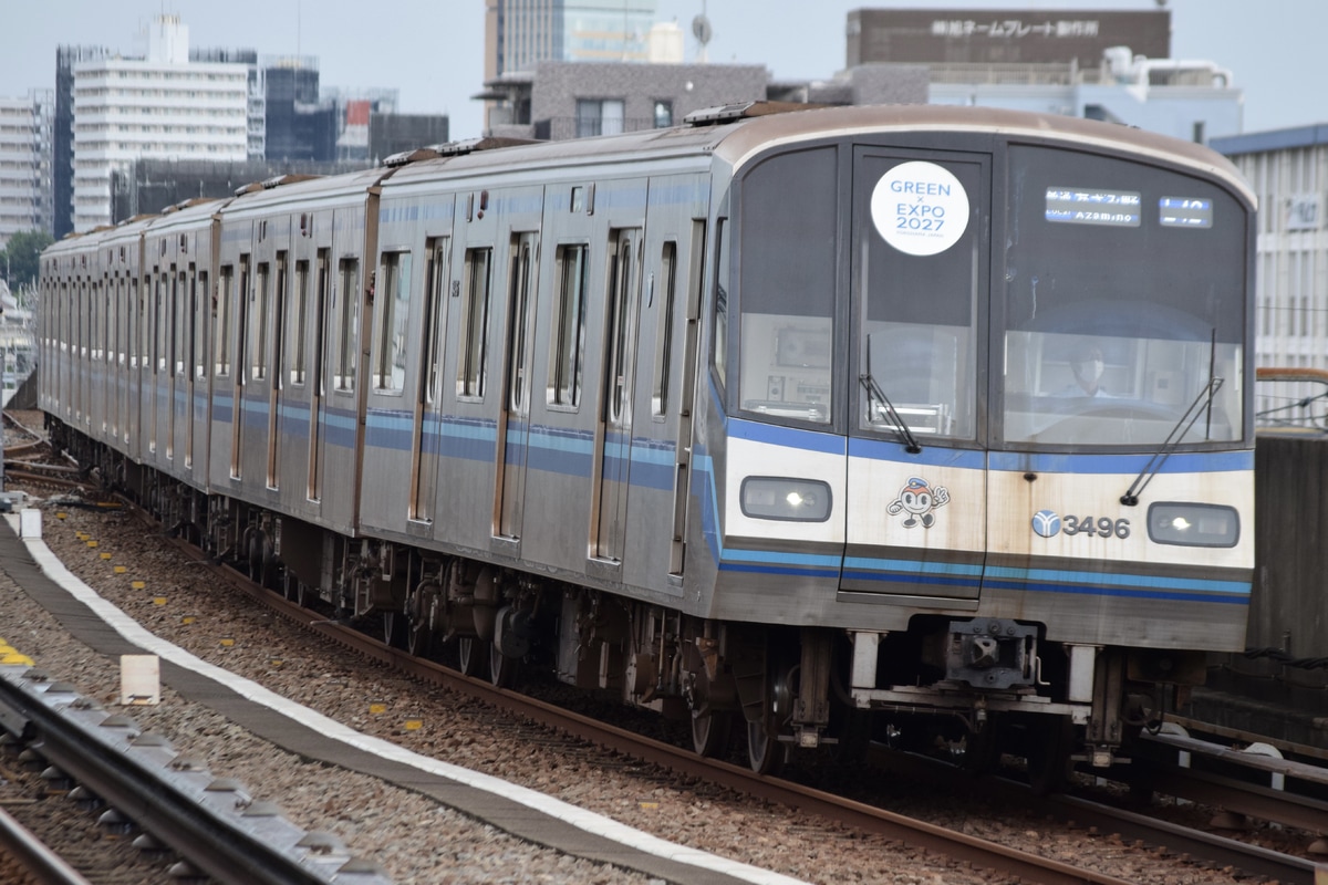 横浜市交通局 新羽検車区 3000R形 3491F