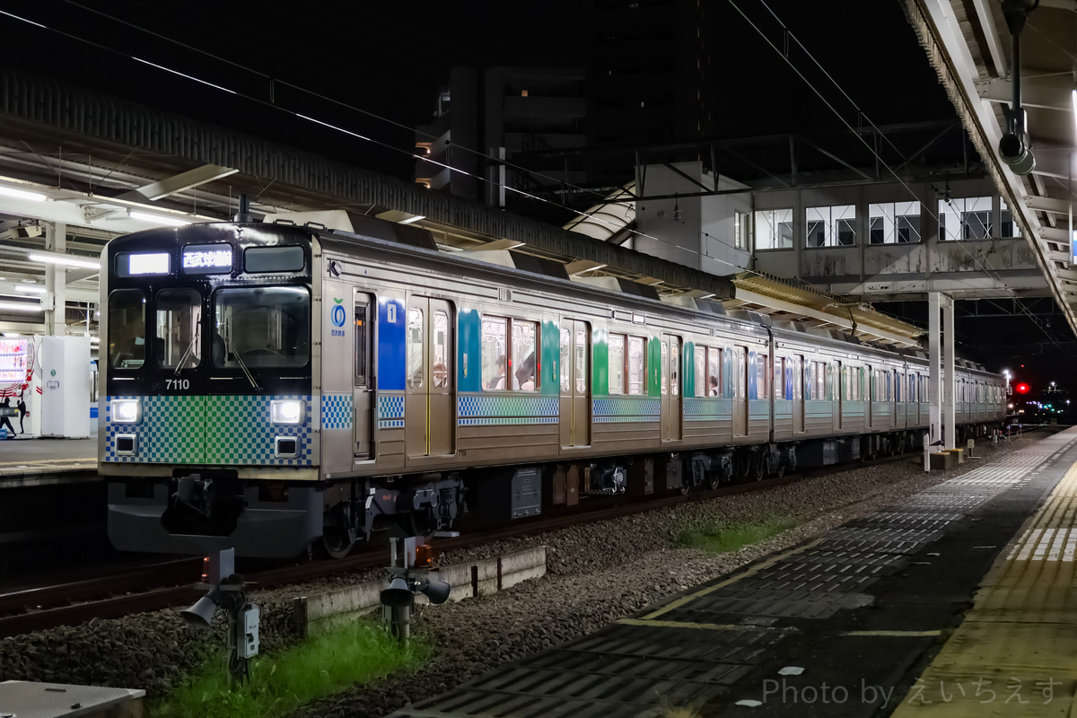 西武鉄道 小手指車両管理所 7000系 7110F