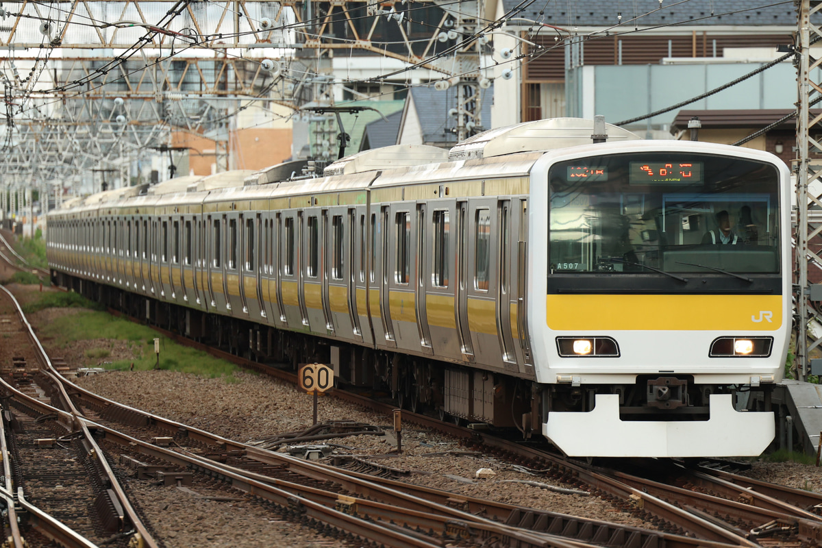 JR東日本 三鷹車両センター E231系 ミツA507編成