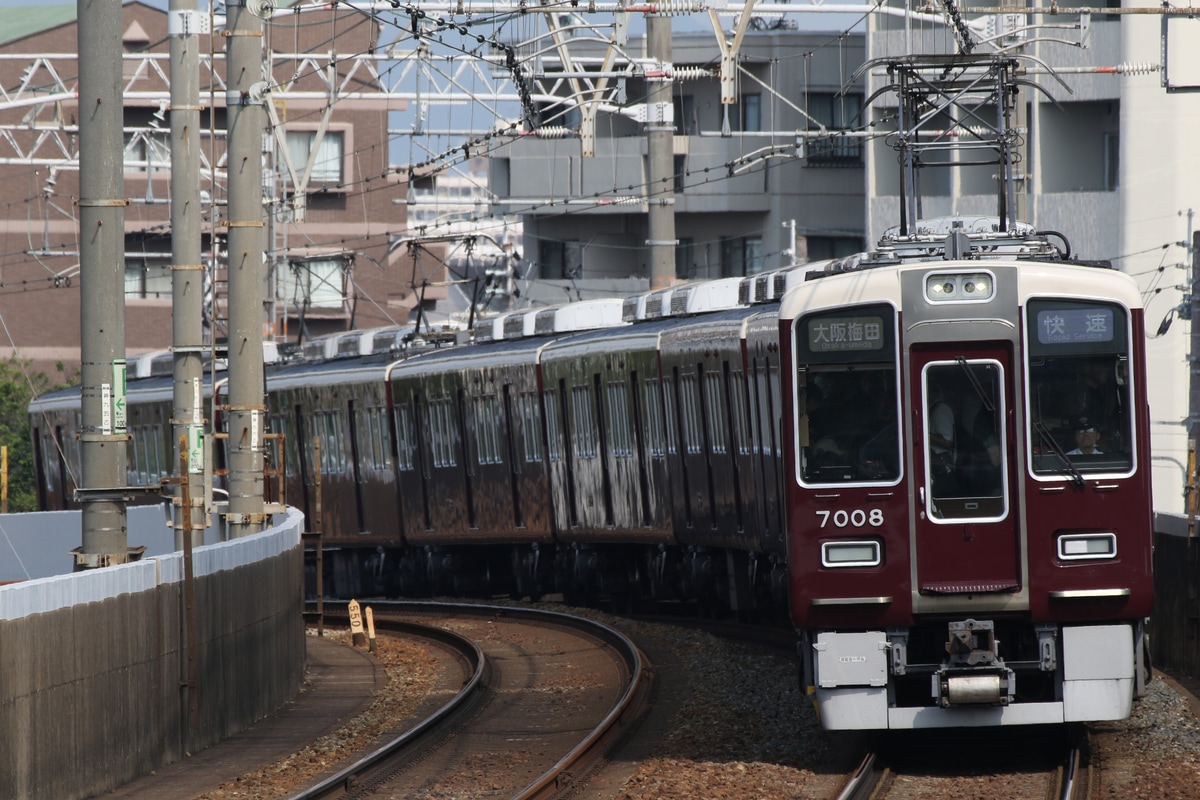 阪急電鉄 西宮車庫 7000系 7008F