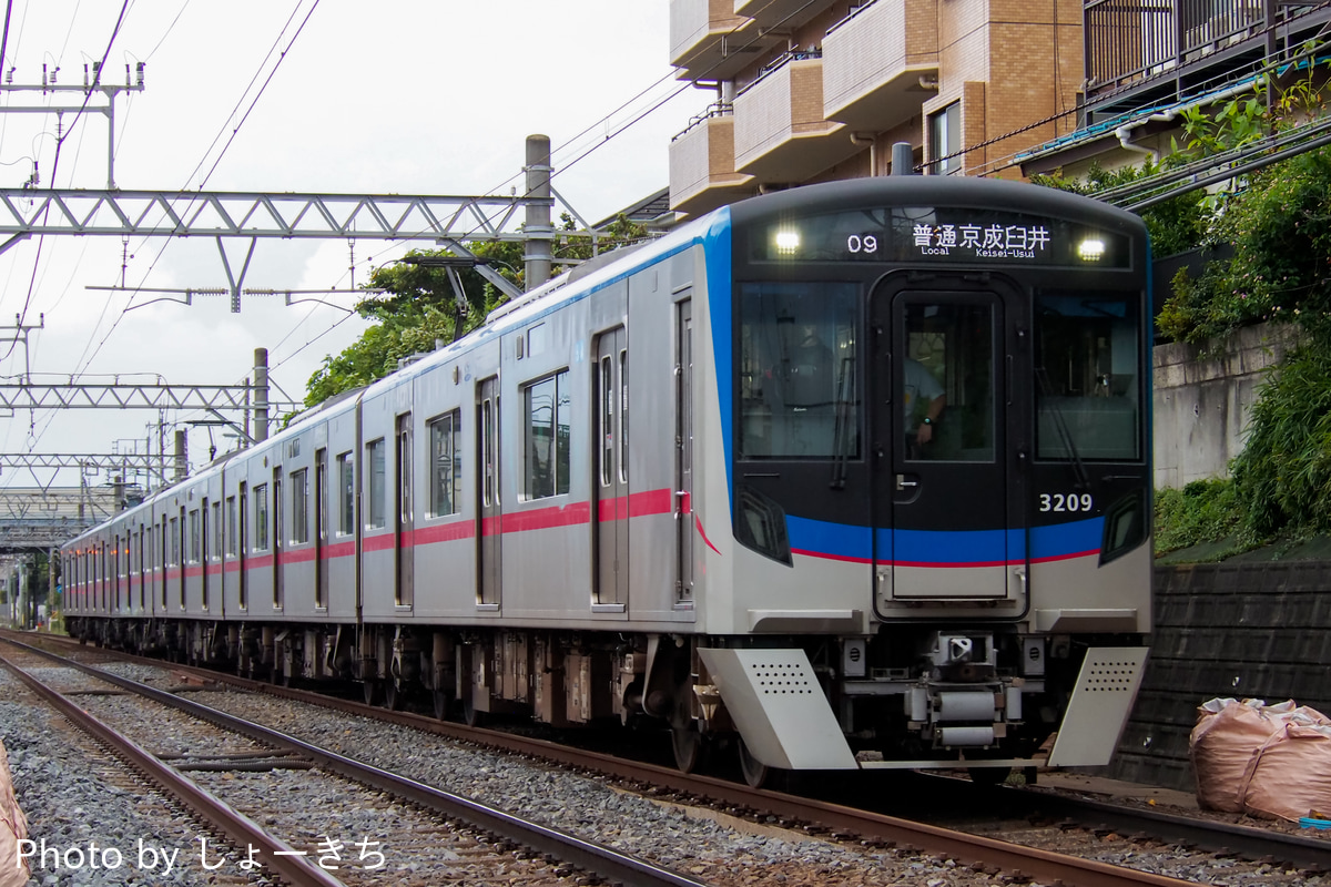 京成電鉄 宗吾車両基地 3200形 3208-3207+3212F