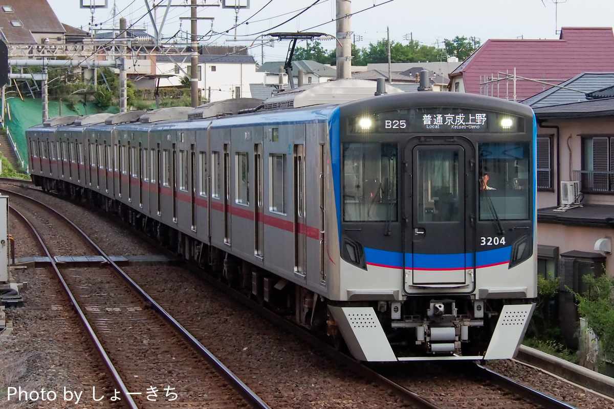 京成電鉄 宗吾車両基地 3200形 3204F+3206-3205