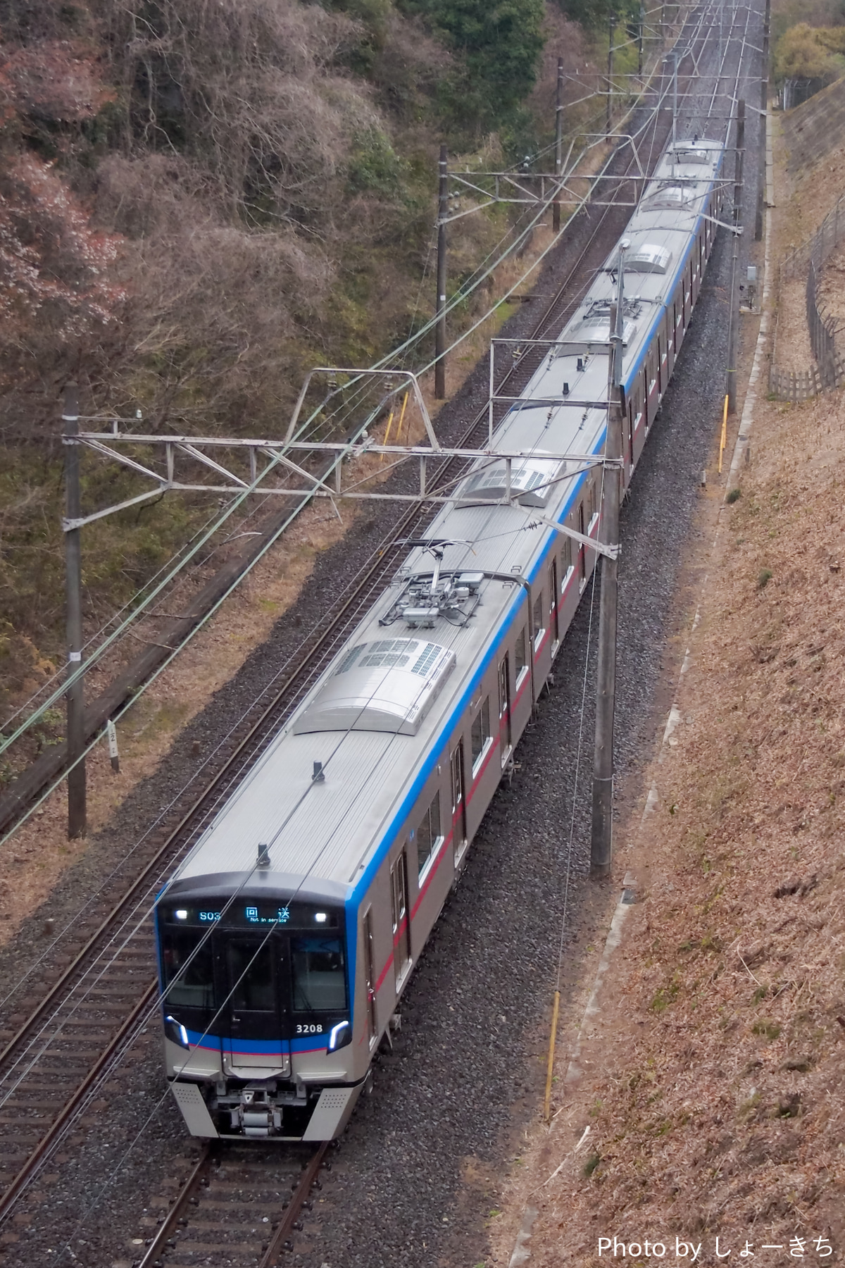 京成電鉄 宗吾車両基地 3200形 3208-3207+3212F