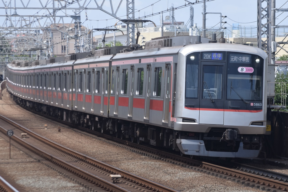東急電鉄 元住吉検車区 5050系 5163F