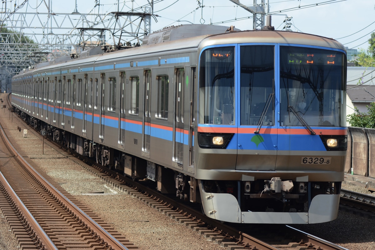 東京都交通局 志村車両検修場 6300形 6329F