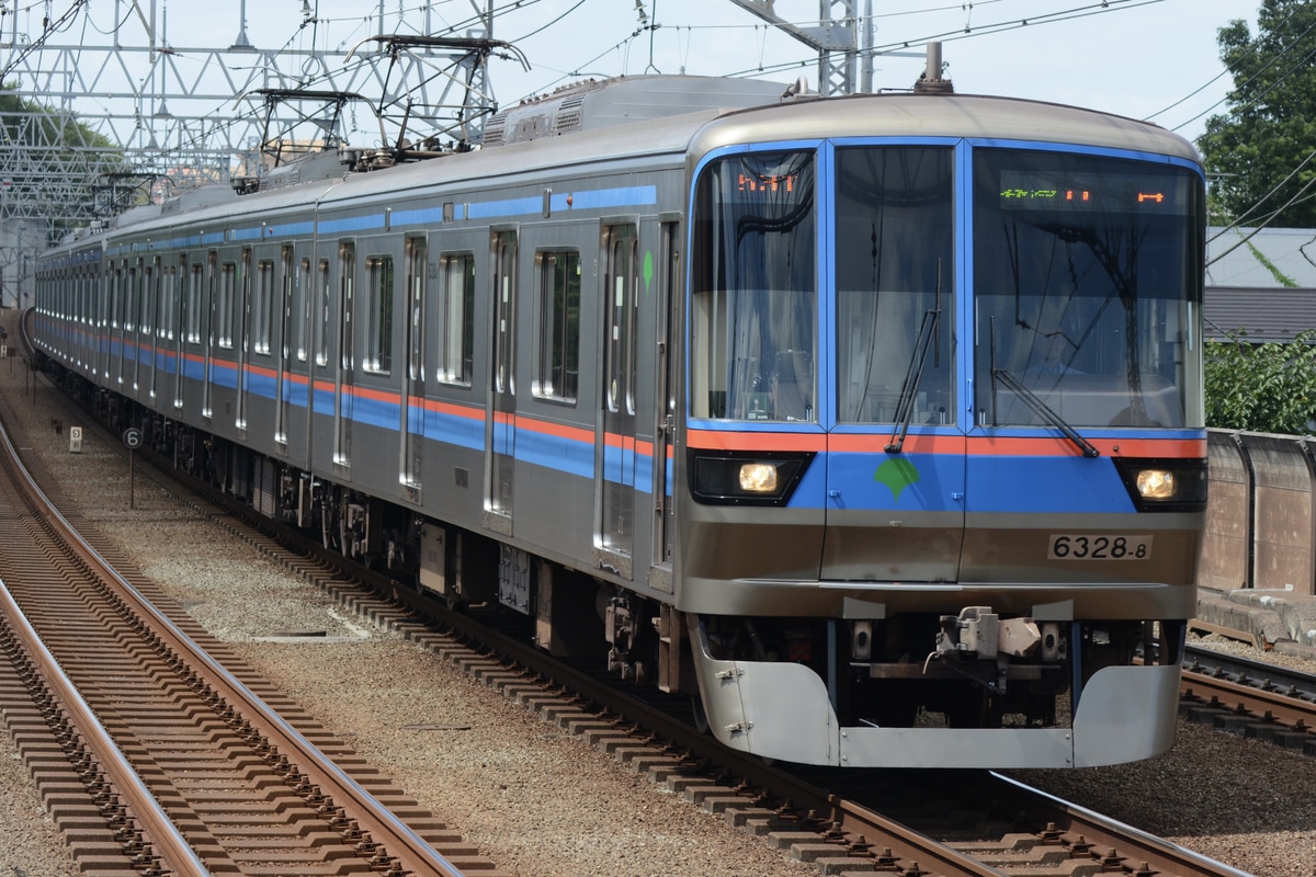 東京都交通局 志村車両検修場 6300形 6328F