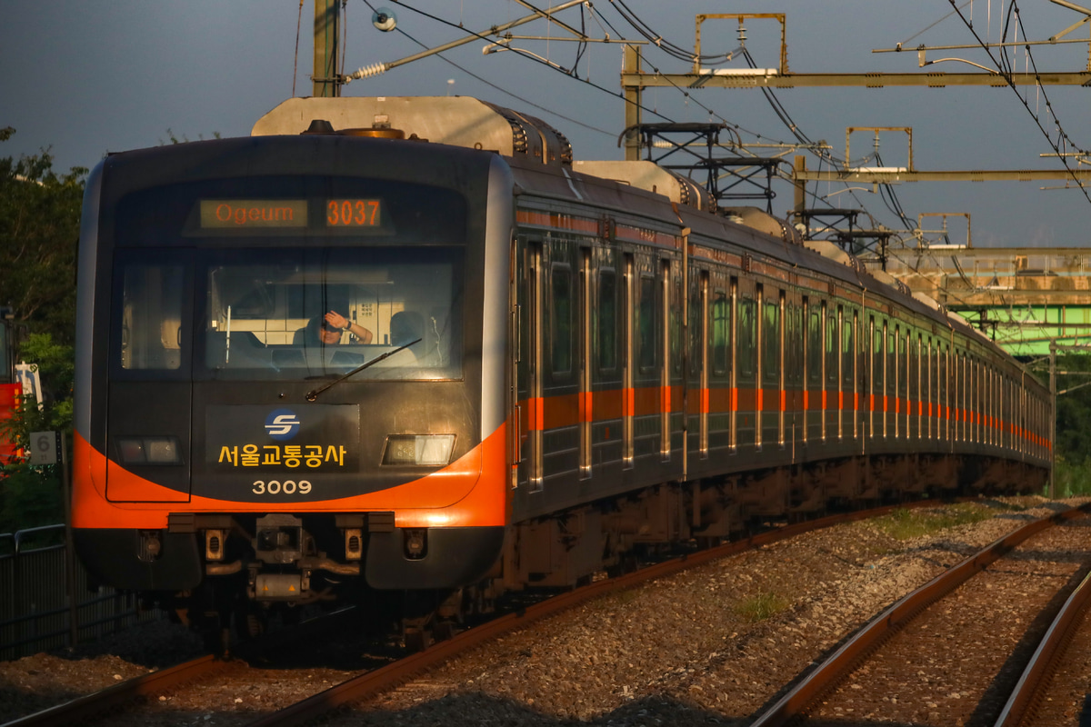 Seoul Metro 紙紐車両事業所 3000系 3009F
