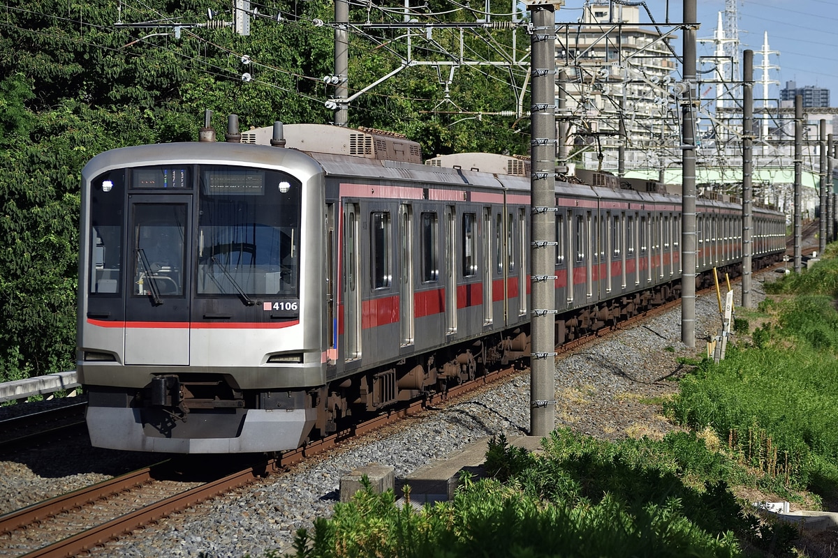 東急電鉄 元住吉検車区 4000系 4106F