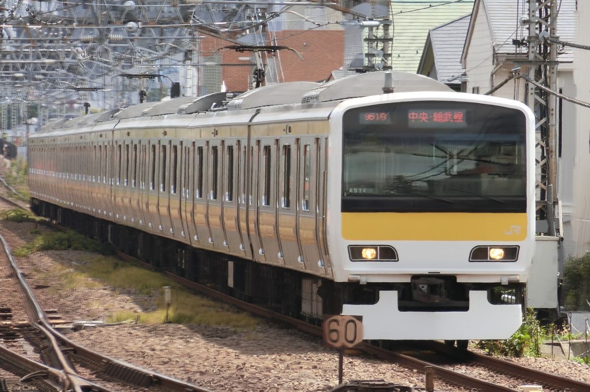JR東日本 三鷹車両センター E231系 ミツA514編成