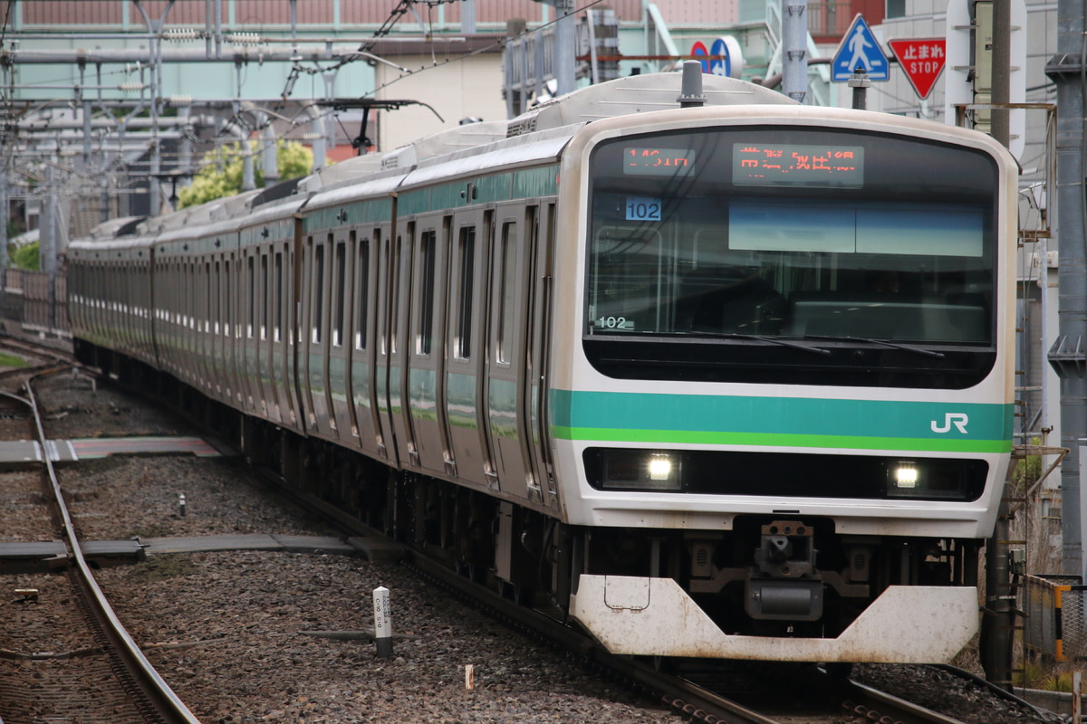 JR東日本 松戸車両センター本区 E231系 マト102編成