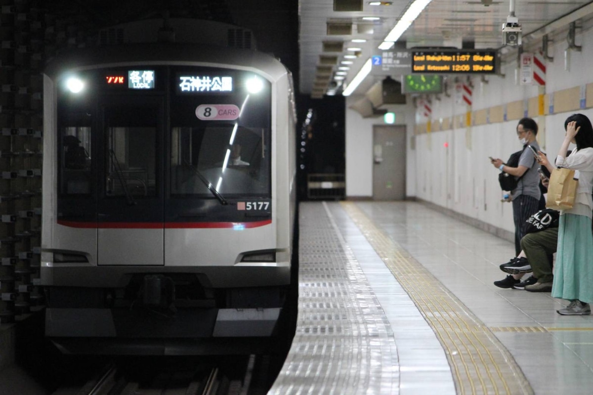 東急電鉄 元住吉検車区 5050系 5177F