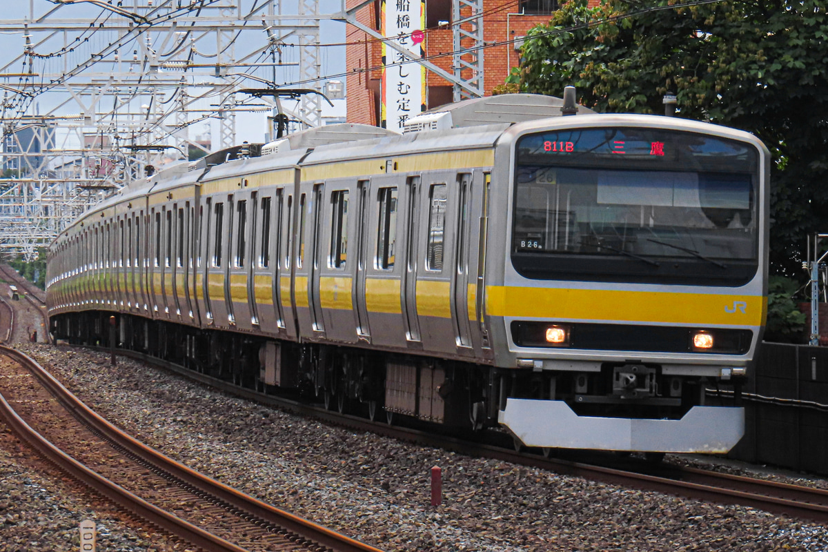 JR東日本 三鷹車両センター E231系 ミツB26編成