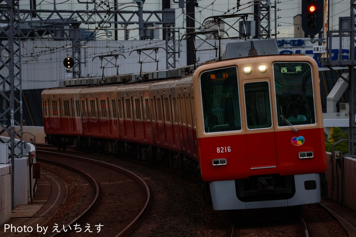 阪神電気鉄道 尼崎車庫 8000系 8215F