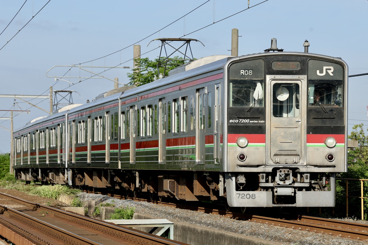 JR四国 高松運転所 7200系 R08編成