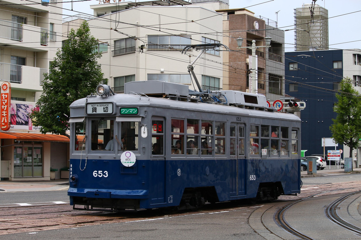広島電鉄 千田車庫 600形 653