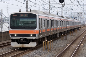 JR東日本E231系ケヨMU7編成を下総中山駅で撮影した画像