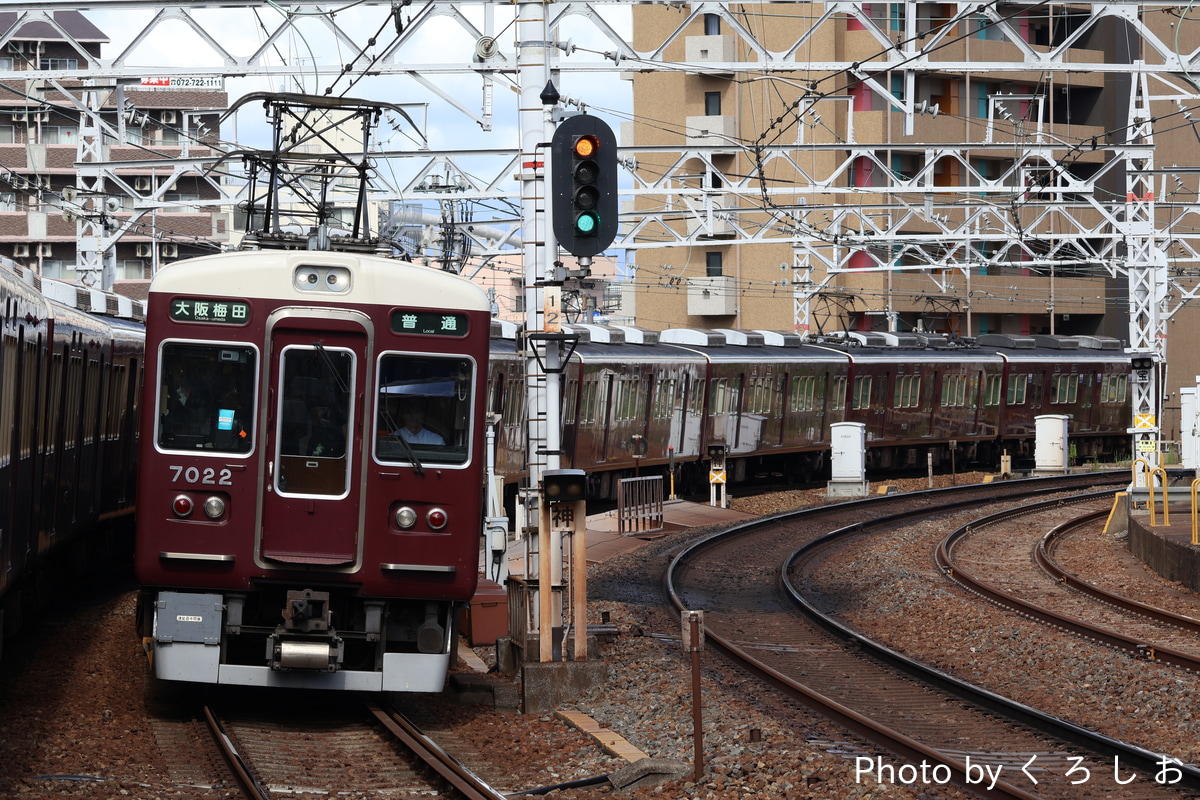 阪急電鉄 西宮車庫 7000系 7022F