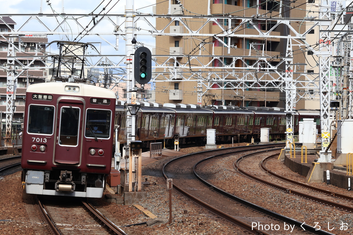 阪急電鉄 西宮車庫 7000系 7013F