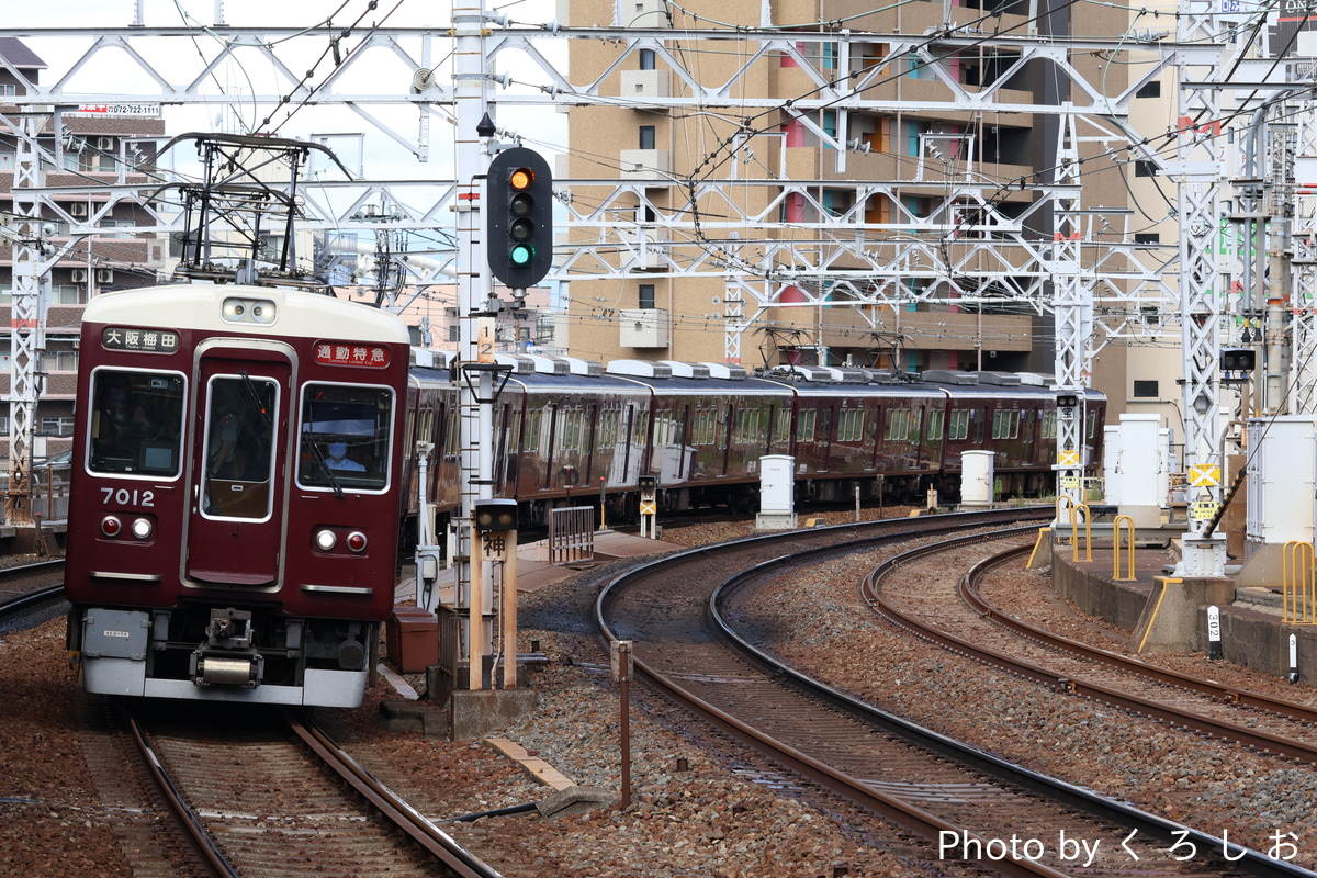 阪急電鉄 西宮車庫 7000系 7012F