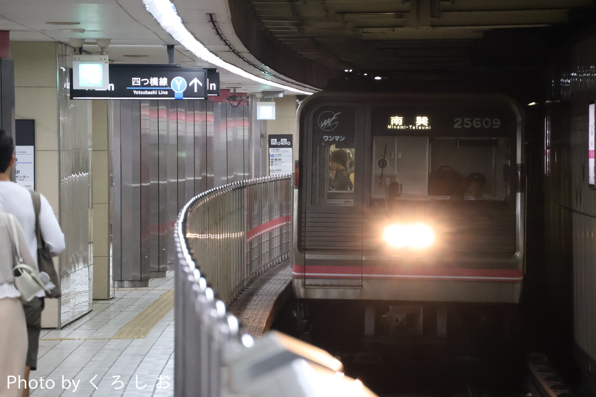 大阪市高速電気軌道 森之宮検車場 25系 25609F