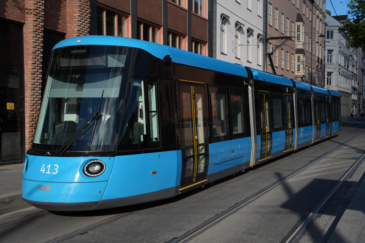 Sporveien Trikken  SL18 413