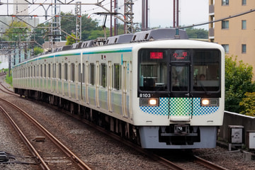 西武鉄道8000系8103Fを東大和市駅で撮影した画像