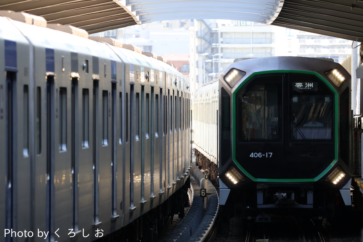 大阪市高速電気軌道 森之宮検車場 400系 406-17F