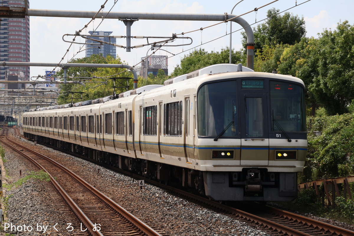 JR西日本 吹田総合車両所奈良支所 221系 NB806編成