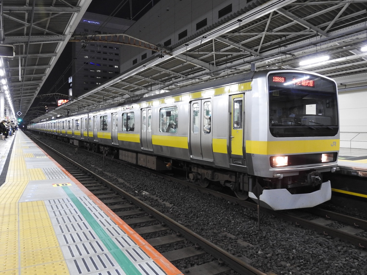 JR東日本 三鷹車両センター E231系0番台 B11編成