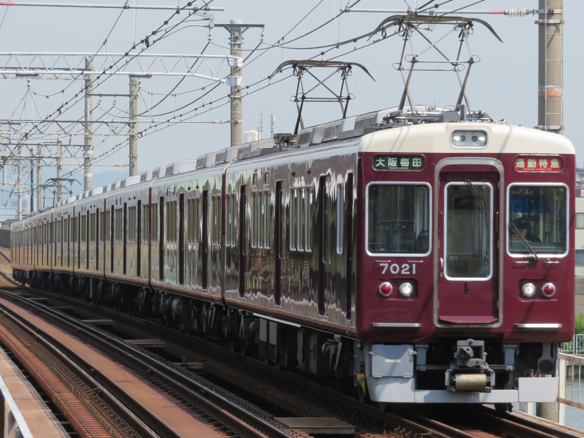 阪急電鉄 西宮車庫 7000系 7021×8R