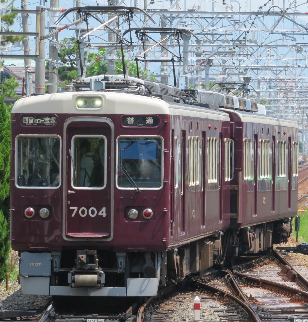 阪急電鉄 西宮車庫 7000系 7004×6R