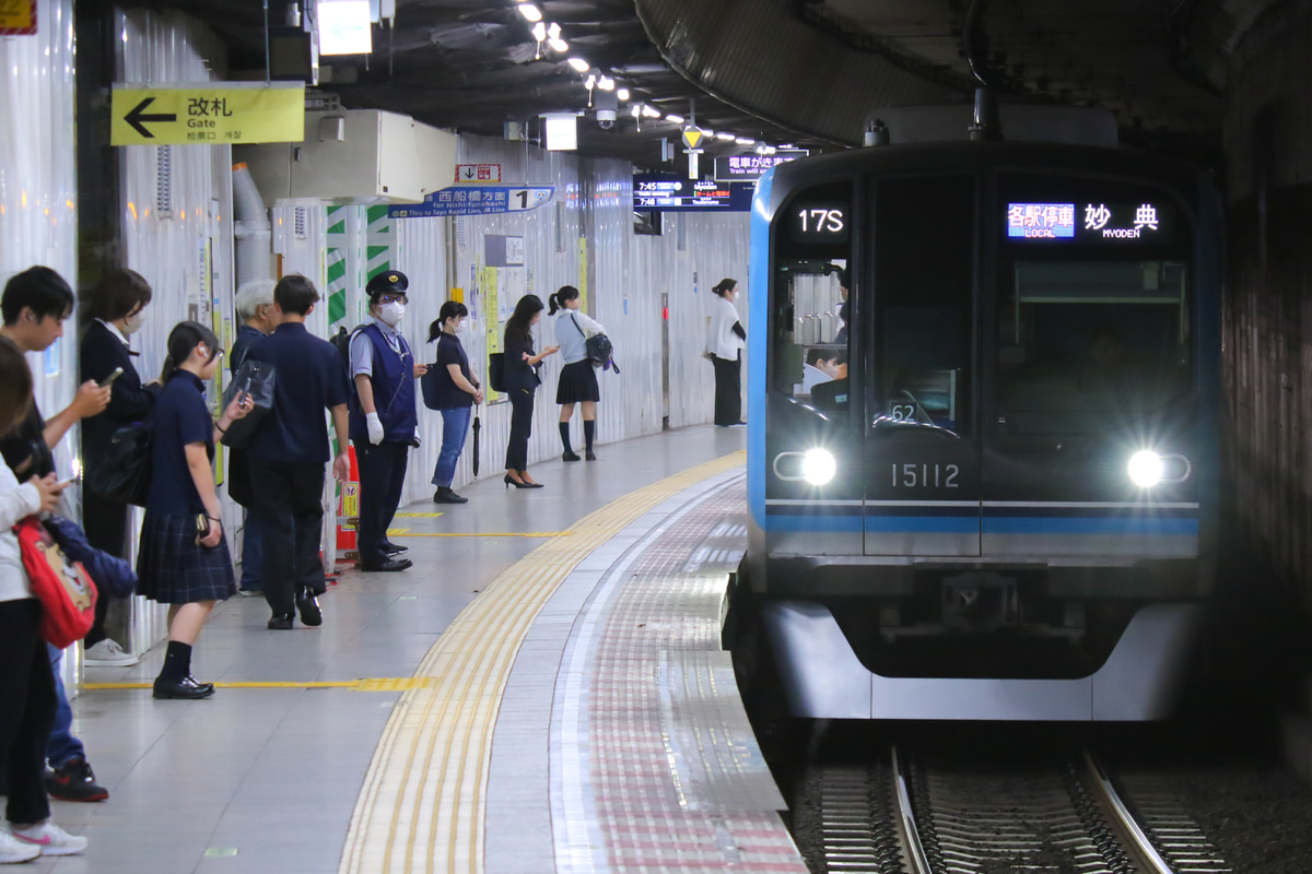 東京メトロ 深川検車区 15000系 15112F