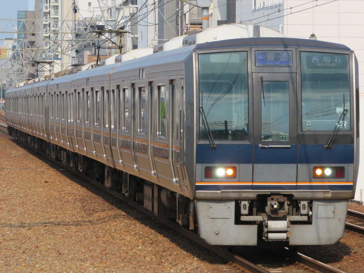 JR西日本 網干総合車両所明石支所 207系 アカS28編成