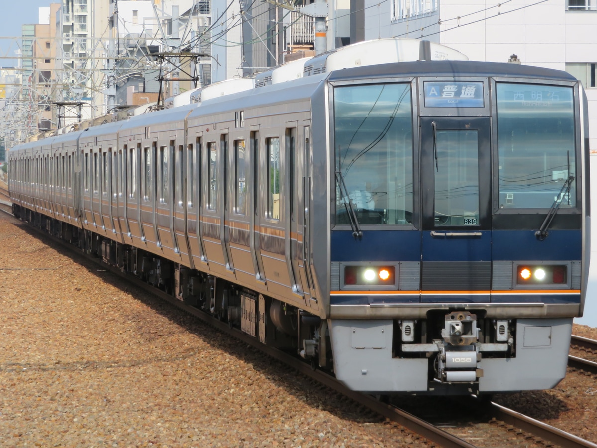 JR西日本 網干総合車両所明石支所 207系 アカS39編成