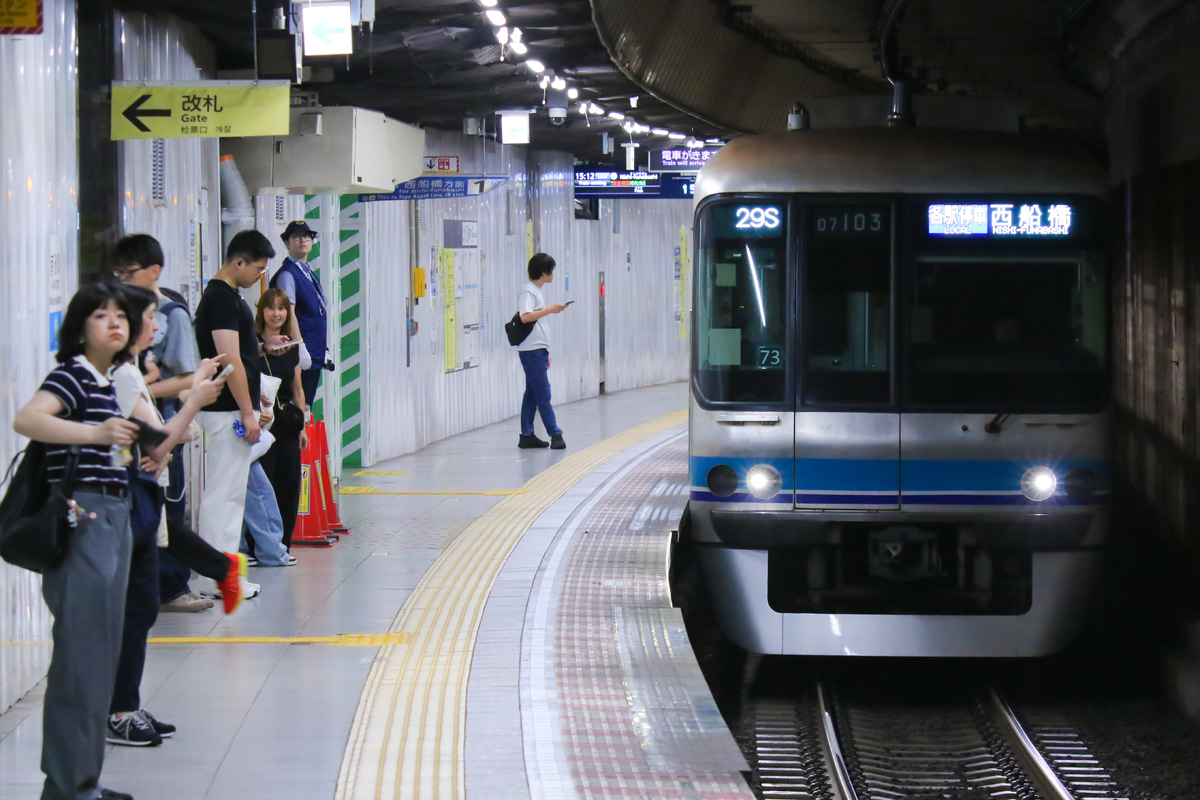東京メトロ 深川検車区 07系 07-103F