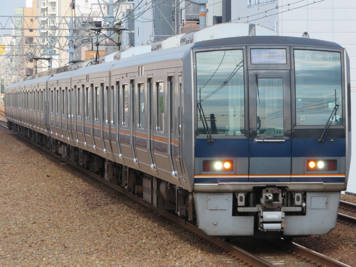 JR西日本 網干総合車両所明石支所 207系 アカS23編成