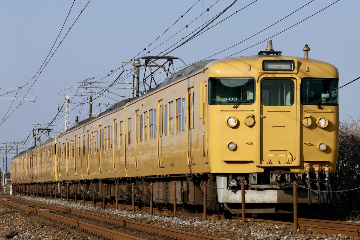 JR西日本 下関総合車両所岡山電車支所 115系 D-03編成