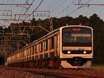 JR東日本209系マリC621編成を佐倉～物井間で撮影した画像