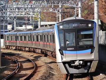 京成電鉄80000形80046Fを北習志野～習志野間で撮影した画像