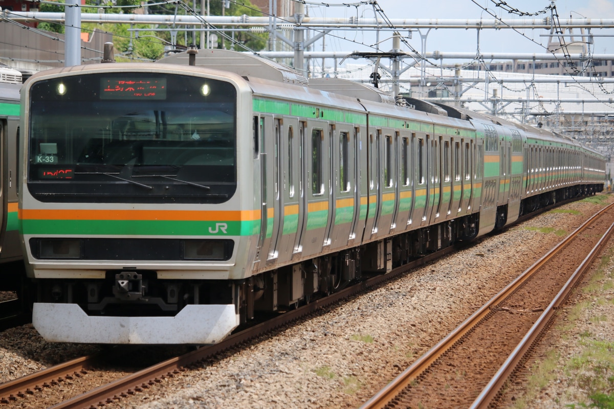 JR東日本 国府津車両センター E231系 コツK-33編成