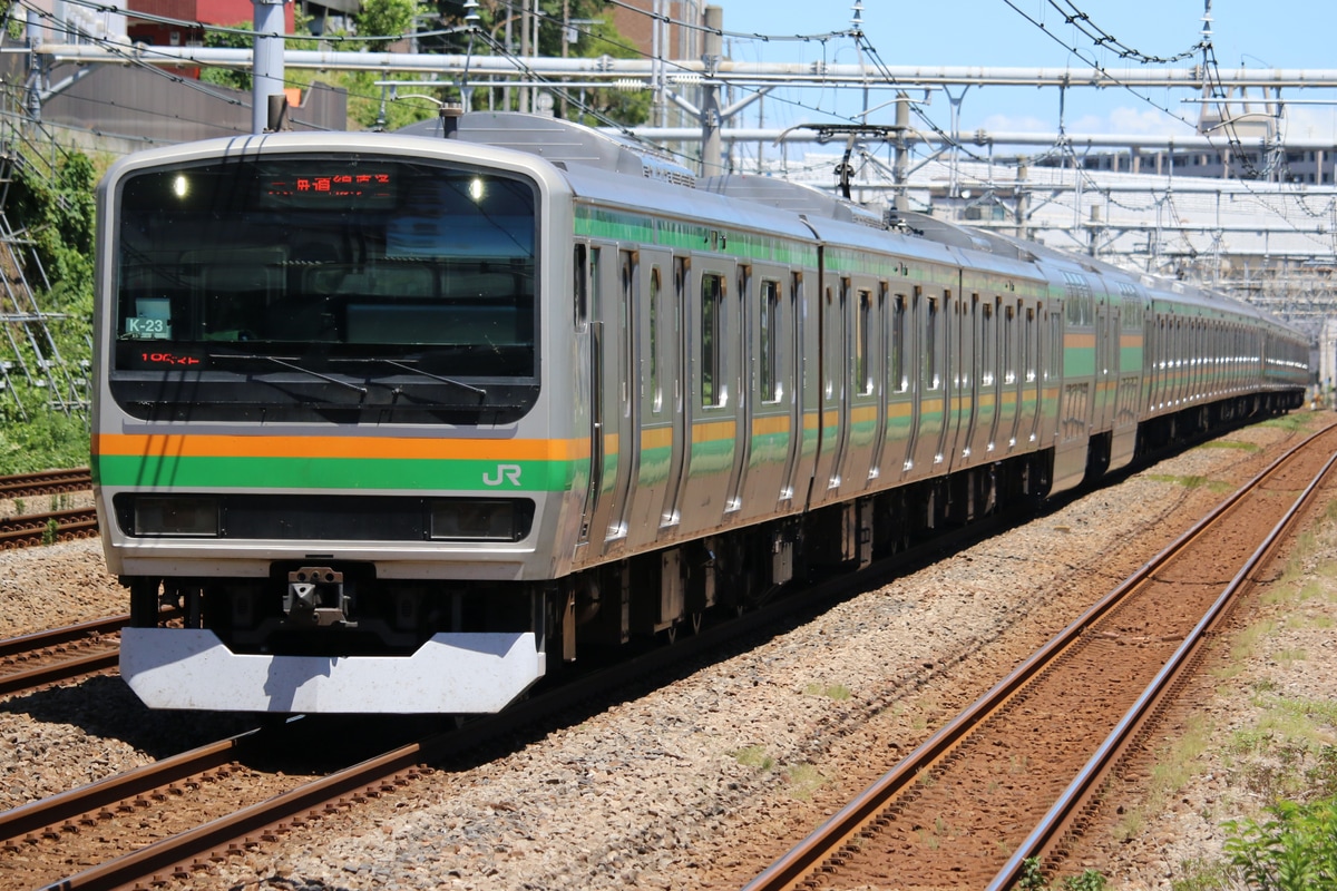 JR東日本 国府津車両センター E231系 コツK-23編成