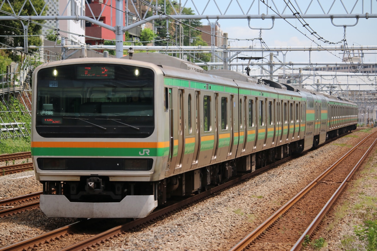 JR東日本 小山車両センター E231系 ヤマU585編成