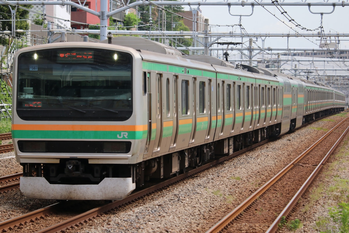 JR東日本 小山車両センター E231系 ヤマU587編成