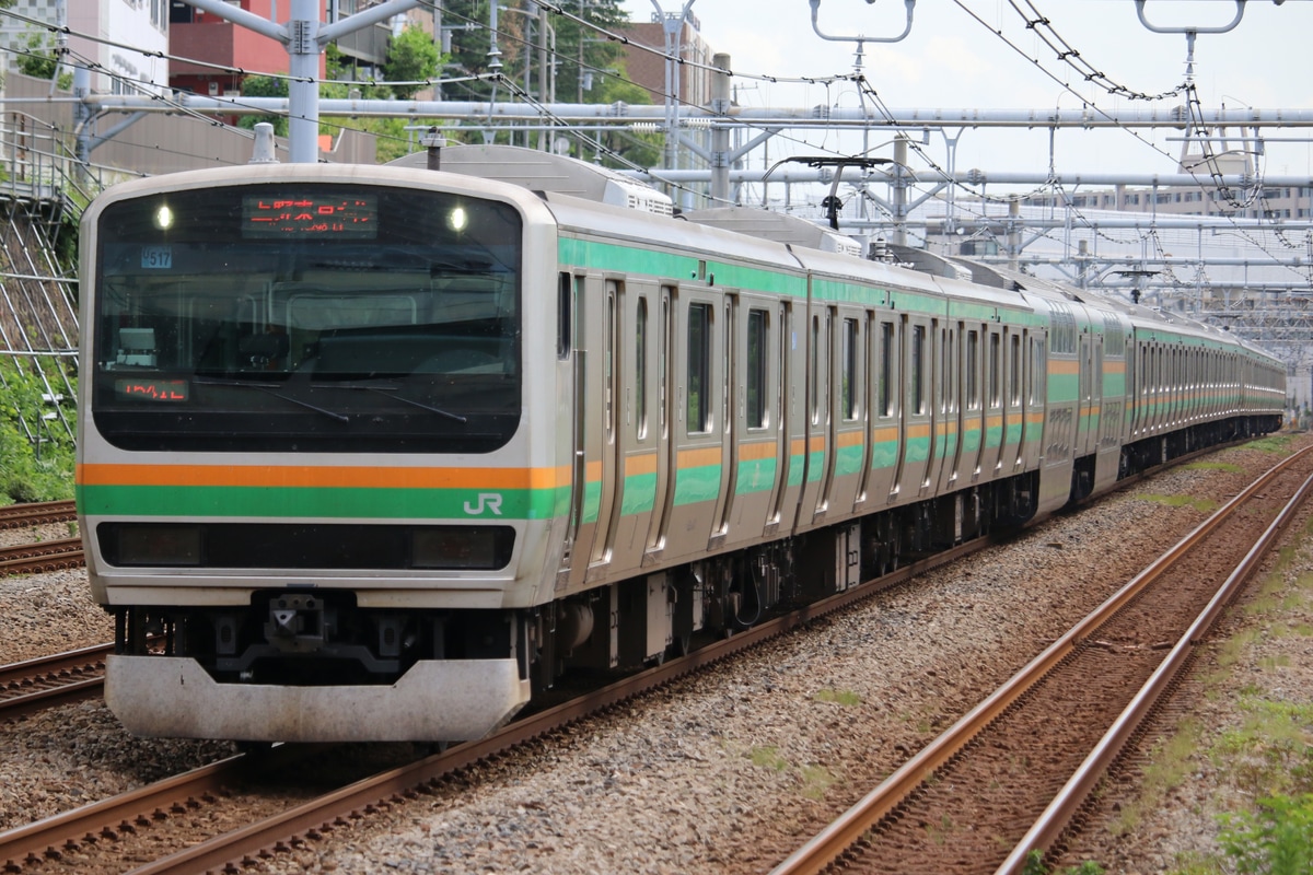 JR東日本 小山車両センター E231系 ヤマU517編成