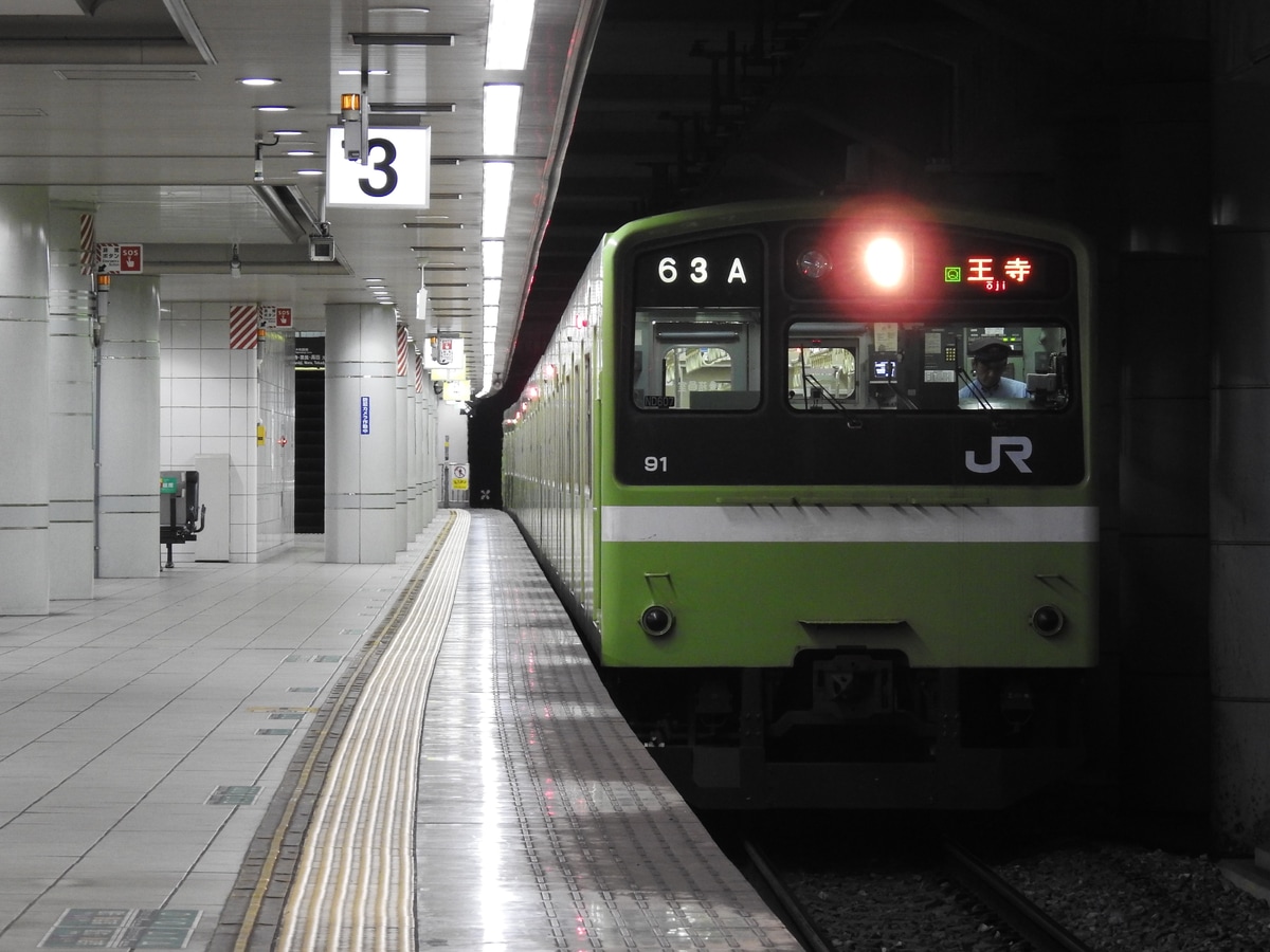 JR西日本 吹田総合車両所奈良支所 201系 91編成