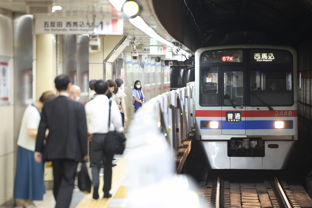 京成電鉄 宗吾車両基地 3400形 3448編成