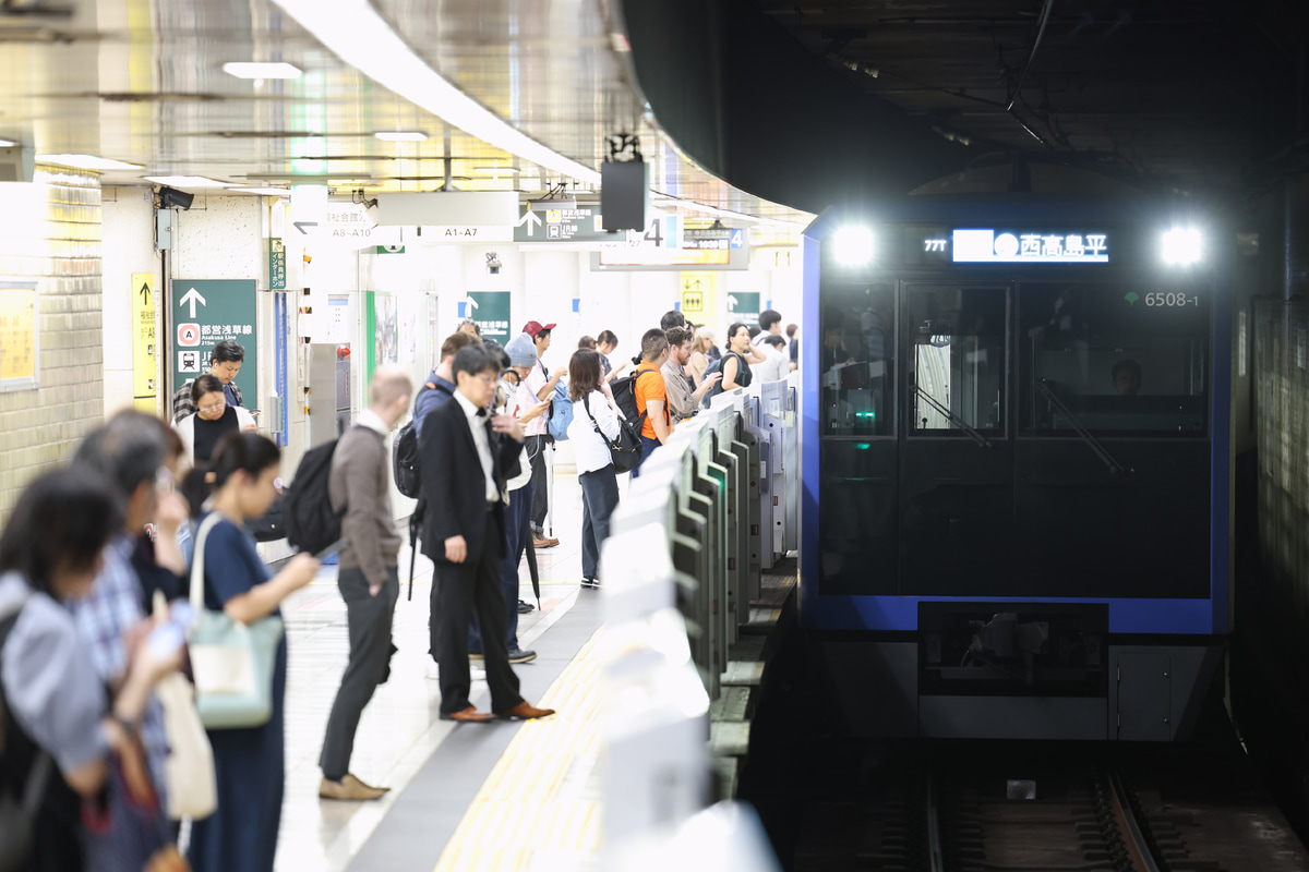 東京都交通局 志村検車場 6500形 6508F